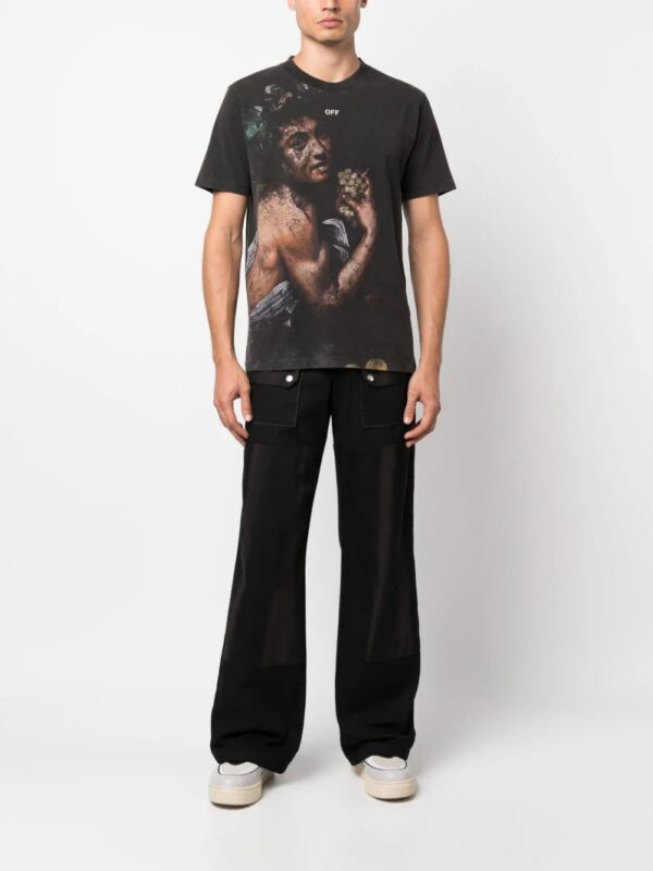 Off-White  Bacchus-print cotton T-shirt - Image 2