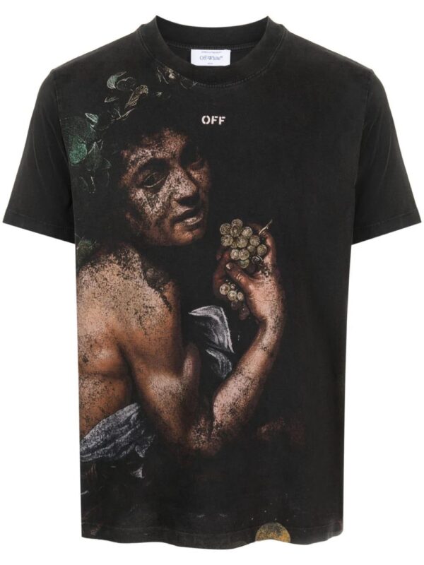 Off-White  Bacchus-print cotton T-shirt
