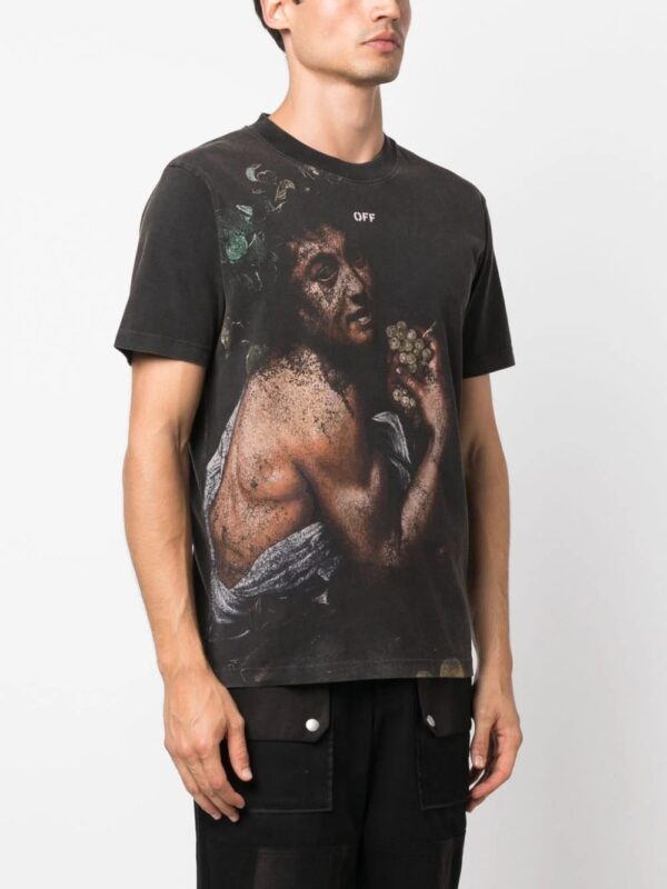 Off-White  Bacchus-print cotton T-shirt - Image 3