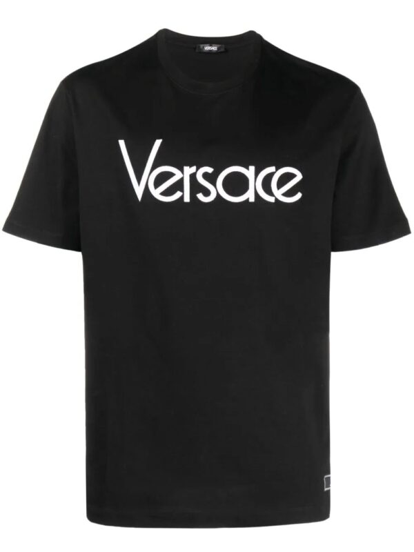 Versace  logo-embroidered cotton T-shirt