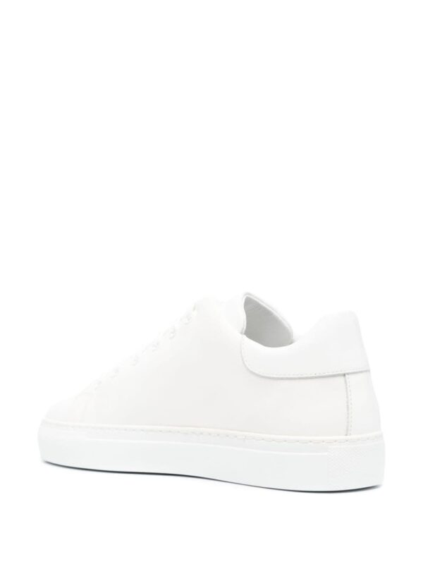 Moschino logo-print leather sneakers - Image 3