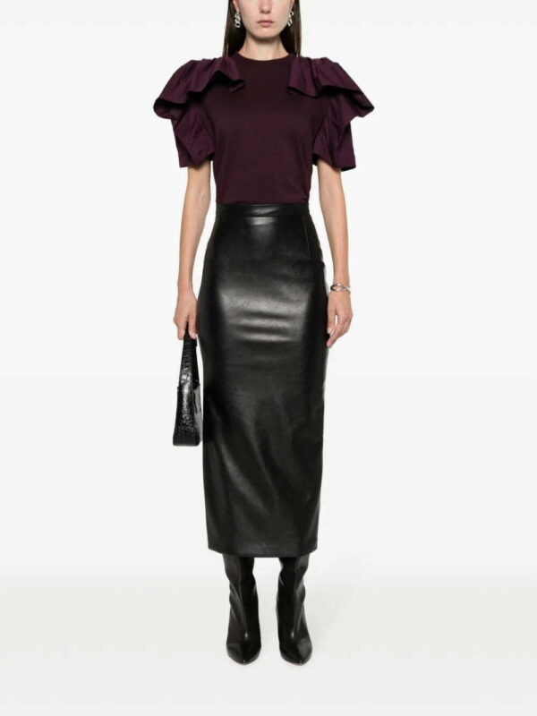 Alexander McQueen  ruffled cotton top - Image 2