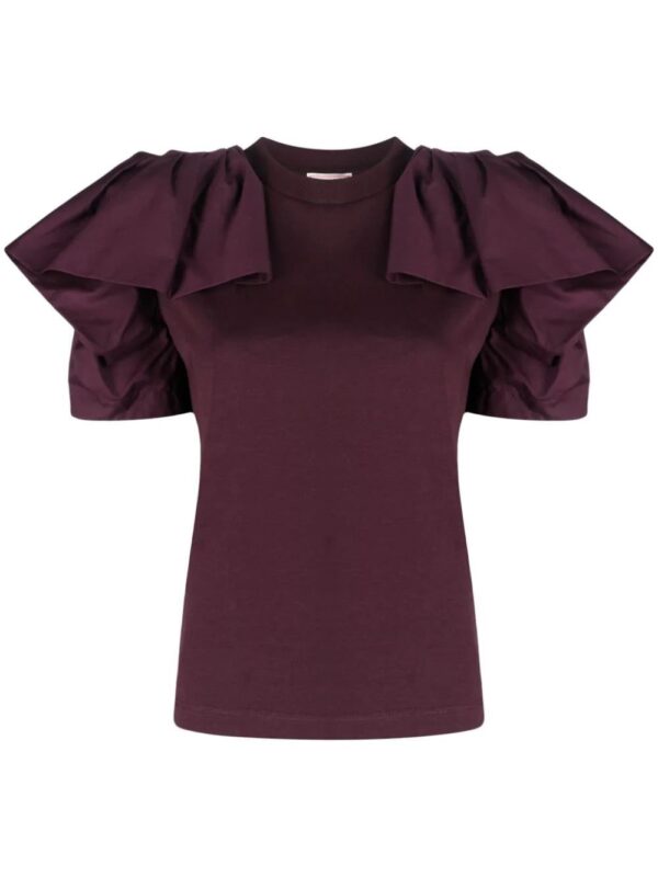 Alexander McQueen  ruffled cotton top