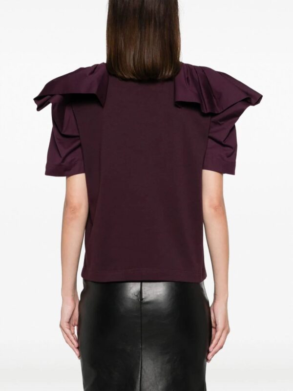 Alexander McQueen  ruffled cotton top - Image 4