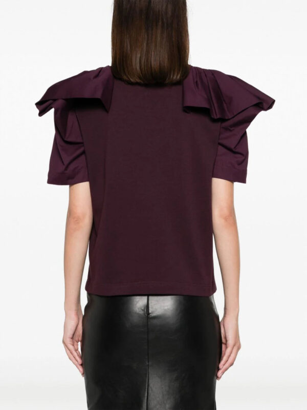 Alexander McQueen  ruffled cotton top - Image 4