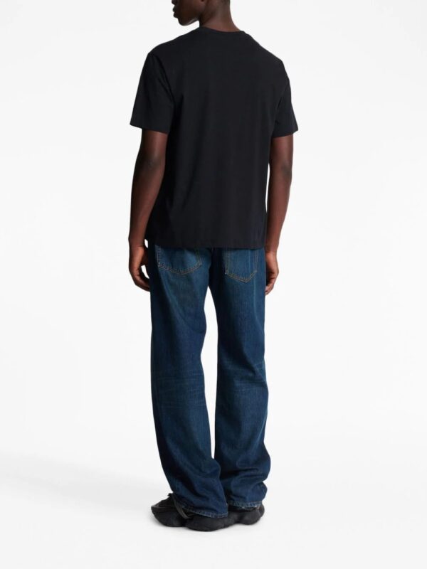 Balmain  logo-patch cotton T-shirt - Image 4
