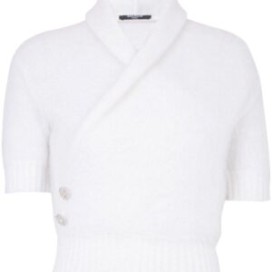 Balmain wrap mohair jumper