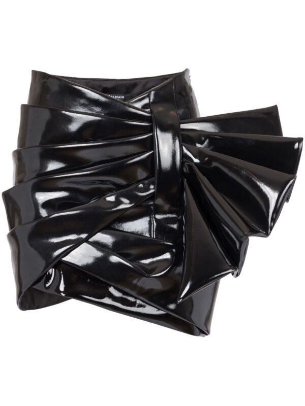 Balmain  draped high-waisted mini skirt