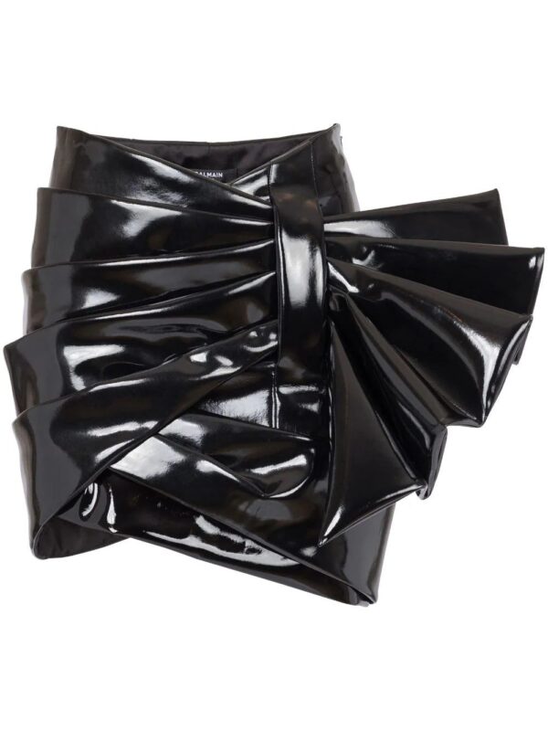 Balmain  draped high-waisted mini skirt