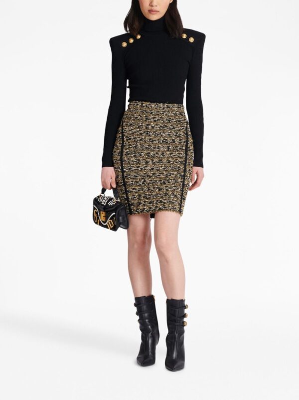 Balmain  lurex tweed knee-length skirt - Image 2