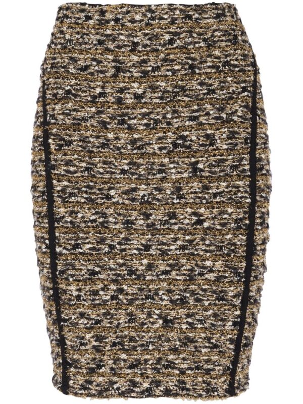 Balmain  lurex tweed knee-length skirt