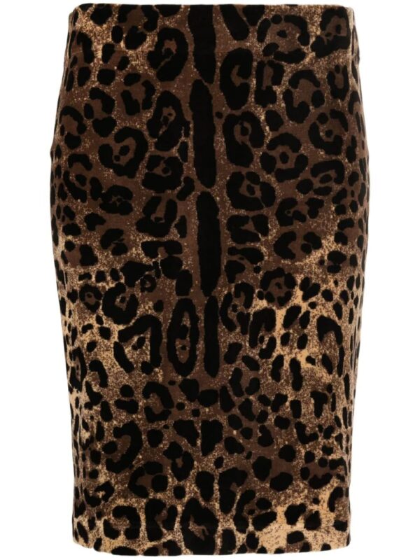 Dolce & Gabbana  leopard-print pencil skirt