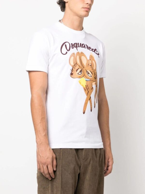 Dsquared2  deer-print cotton T-shirt - Image 3