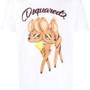 Dsquared2 deer-print cotton T-shirt