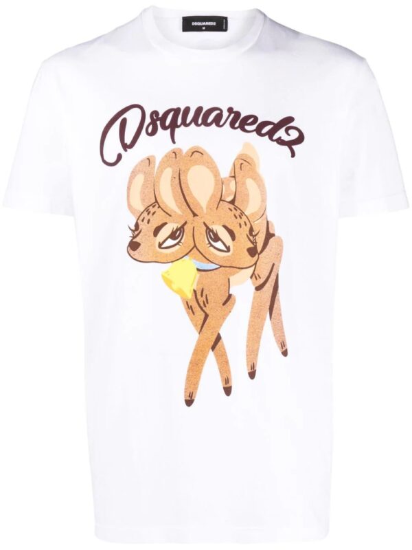 Dsquared2  deer-print cotton T-shirt