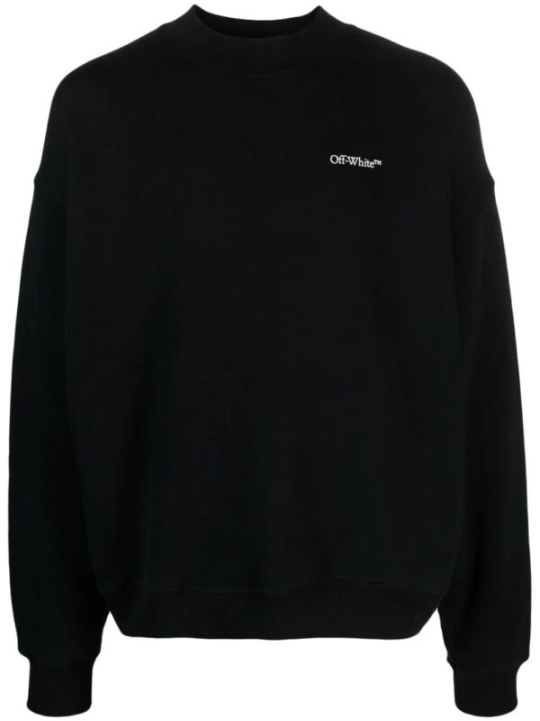 Off-White  abstract-print cotton sweatshirt