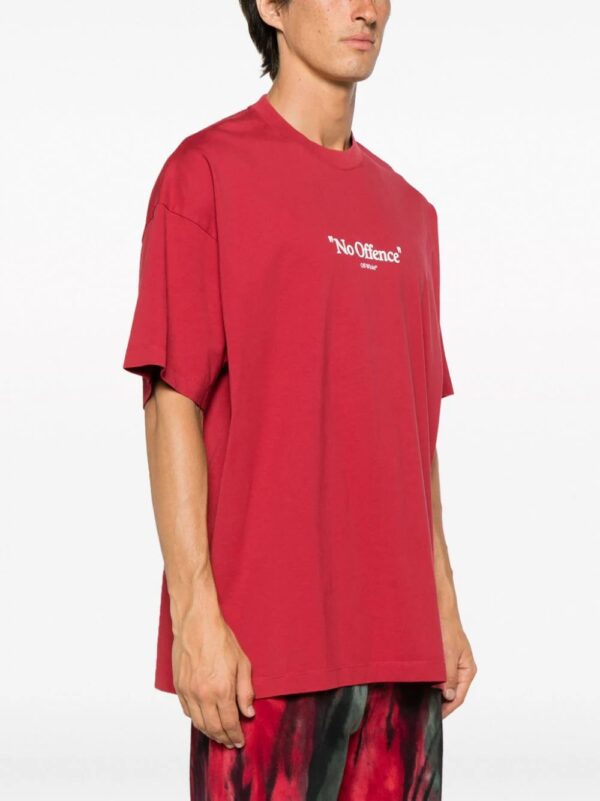 Off-White  slogan-print cotton T-shirt - Image 3