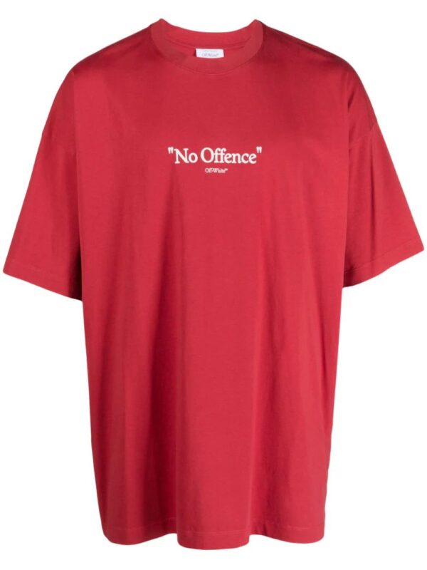 Off-White  slogan-print cotton T-shirt