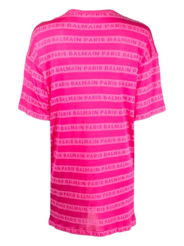 Balmain logo-print scoop-neck T-shirt - Image 2