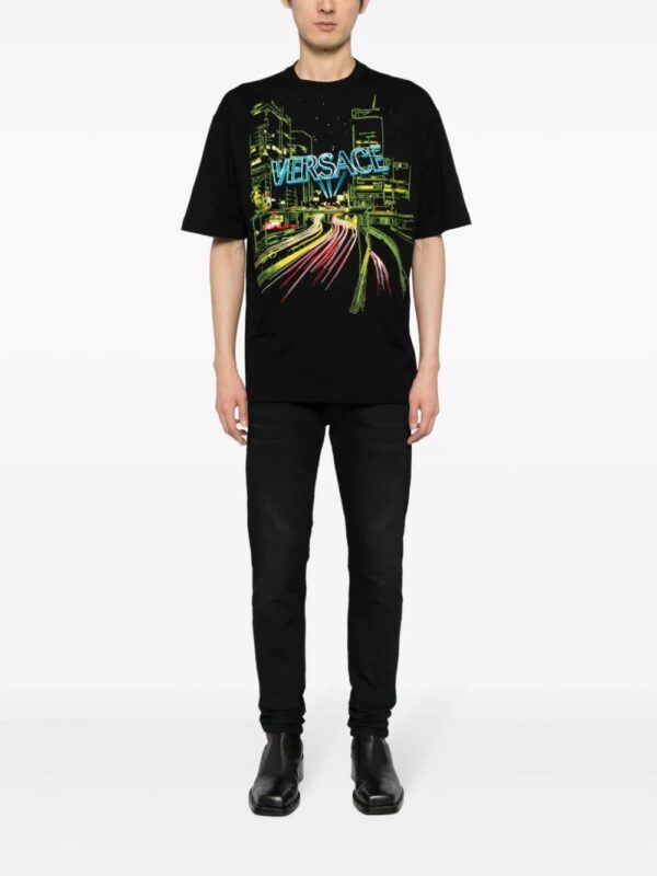 Versace  City Lights embroidery T-shirt - Image 2