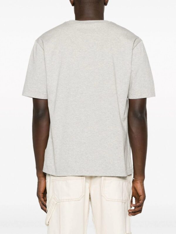 Palm Angels  logo-embroidered mélange T-shirt - Image 4