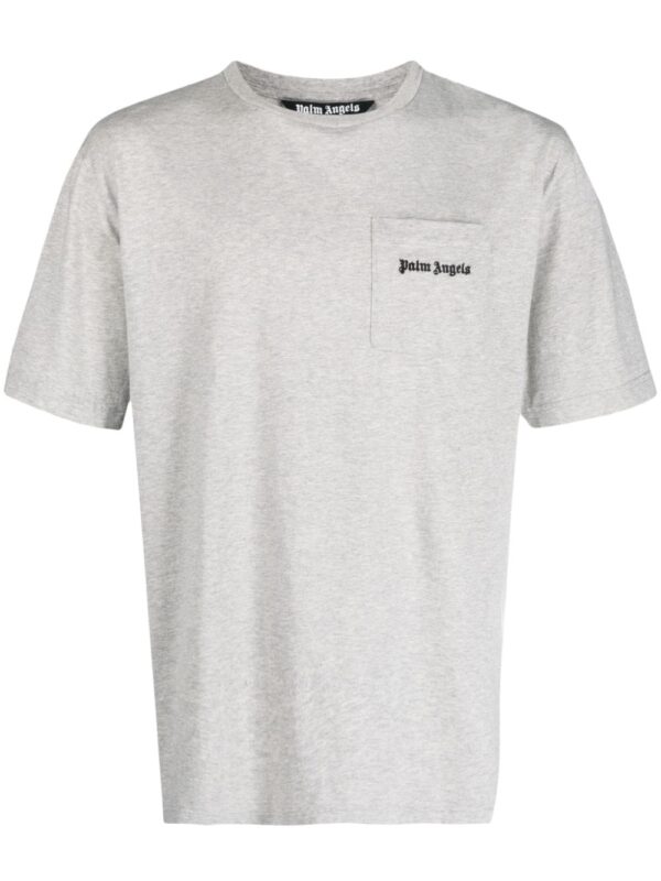 Palm Angels  logo-embroidered mélange T-shirt