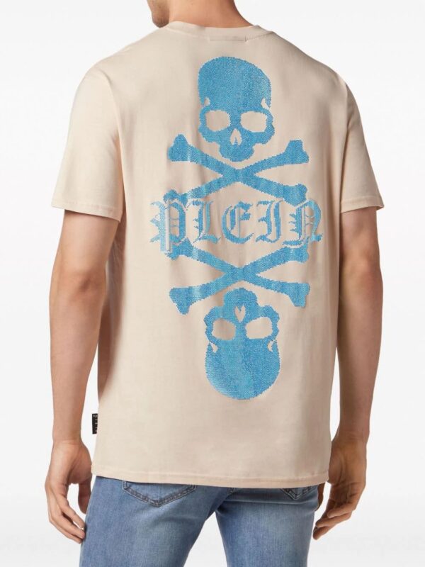 Philipp Plein  Skull&Bones crystal-embellished T-shirt - Image 4