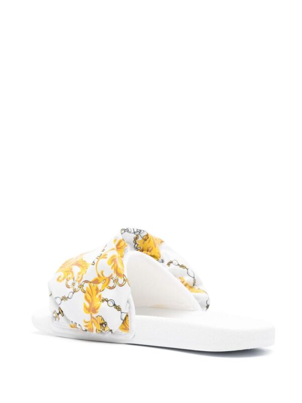 Versace Jeans Couture Chain Couture-print padded slides - Image 3