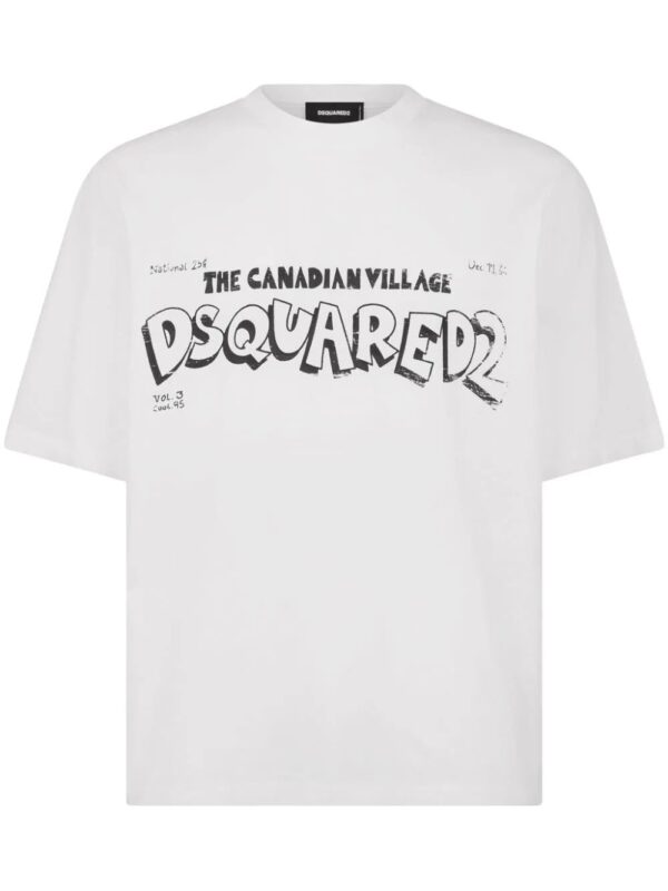 DSQUARED2  logo-print cotton T-shirt