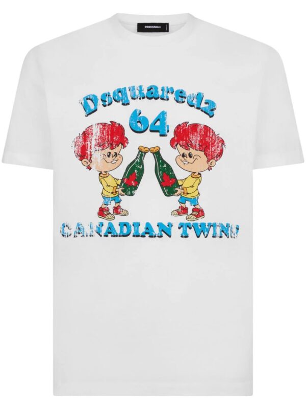 DSQUARED2  graphic-print cotton T-shirt