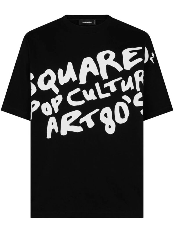DSQUARED2  slogan-print cotton T-shirt