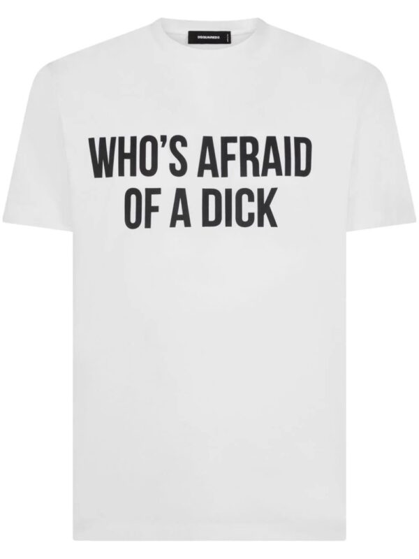 DSQUARED2  slogan-print cotton T-shirt
