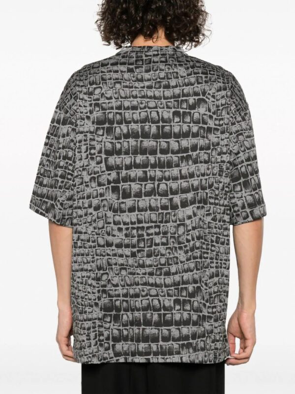 Versace  Coccodrillo-print cotton T-shirt - Image 4