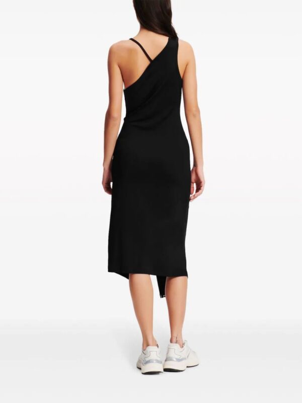 Karl Lagerfeld  logo-trim asymmetric midi dress - Image 4