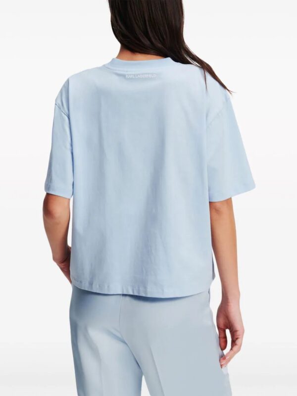 Karl Lagerfeld  Signature organic-cotton T-shirt - Image 4