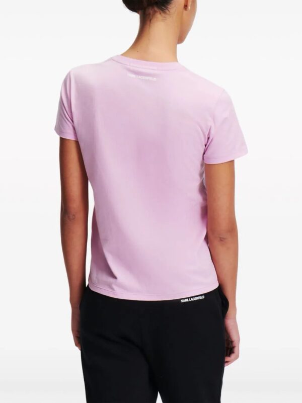 Karl Lagerfeld  Ikonik Choupette organic-cotton T-shirt - Image 4