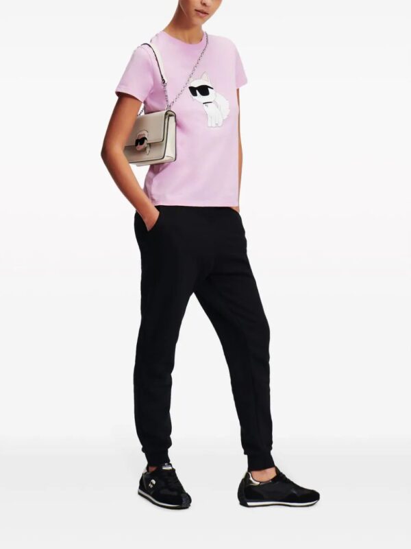 Karl Lagerfeld  Ikonik Choupette organic-cotton T-shirt - Image 2