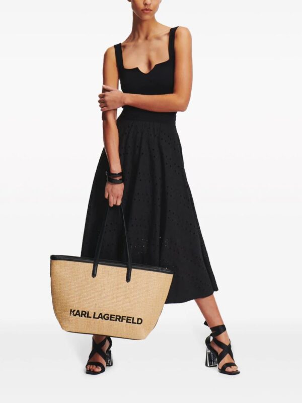 Karl Lagerfeld  broderie-anglaise midi skirt - Image 2