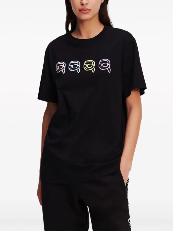 Karl Lagerfeld  Ikonik Outline organic-cotton T-shirt - Image 3