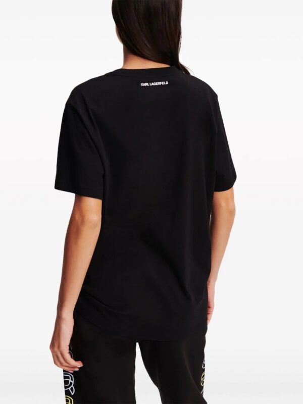 Karl Lagerfeld  Ikonik Outline organic-cotton T-shirt - Image 4