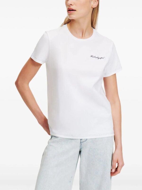 Karl Lagerfeld  Karl Signature crew-neck cotton T-shirt - Image 3