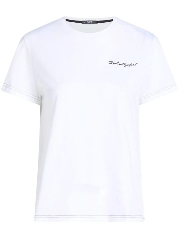 Karl Lagerfeld  Karl Signature crew-neck cotton T-shirt