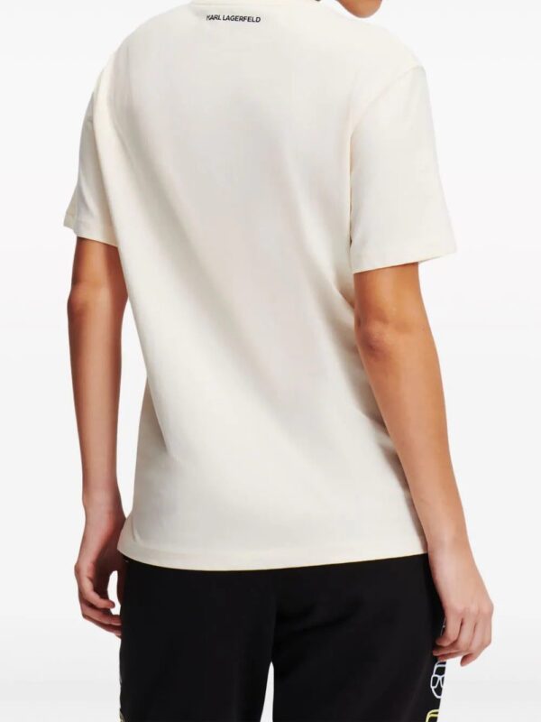 Karl Lagerfeld  IkoniK 2.0 Outline organic cotton T-shirt - Image 4