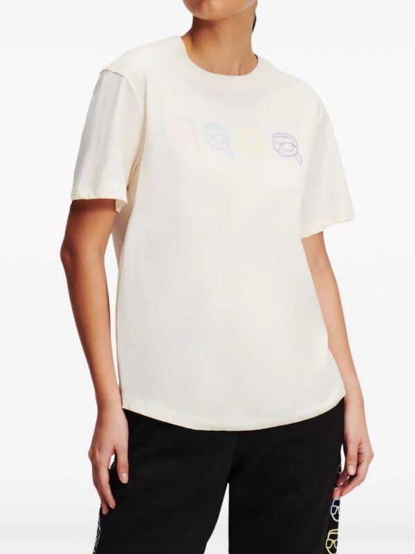 Karl Lagerfeld  IkoniK 2.0 Outline organic cotton T-shirt - Image 3