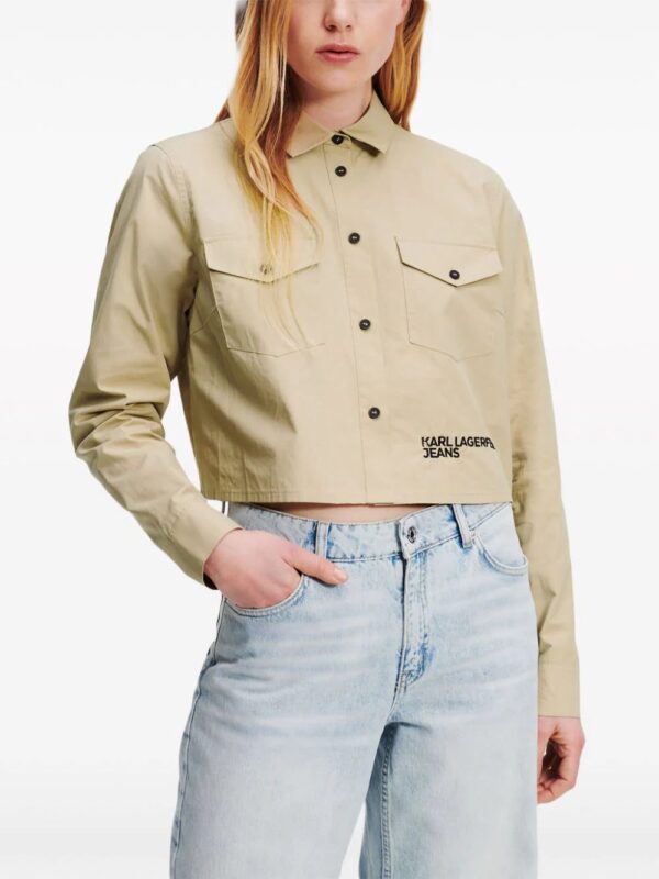 Karl Lagerfeld Jeans  cropped shirt - Image 3