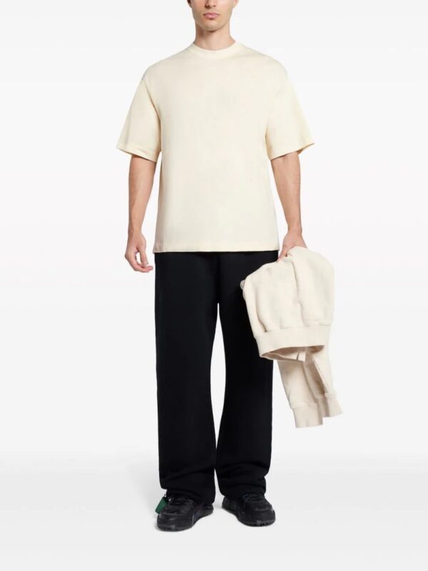 Off-White  Arrows-embroidered cotton T-shirt - Image 2