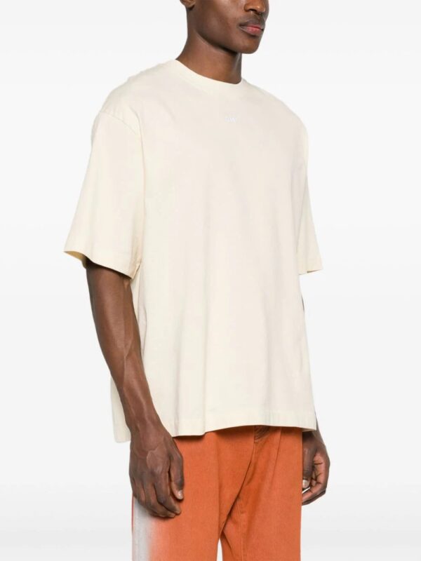 Off-White  Arrows-embroidered cotton T-shirt - Image 4