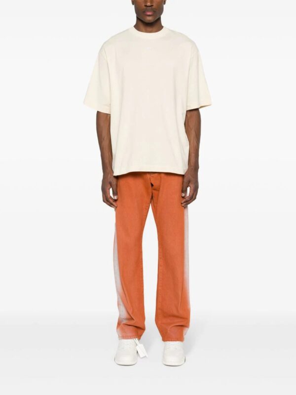 Off-White  Arrows-embroidered cotton T-shirt - Image 3