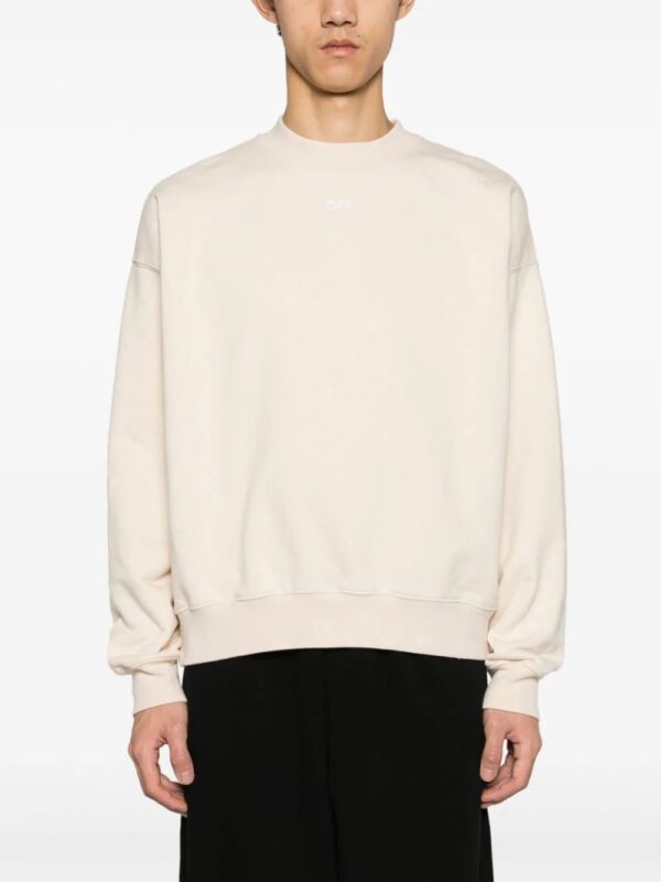 Off-White  Arrows-embroidered cotton sweatshirt - Image 3