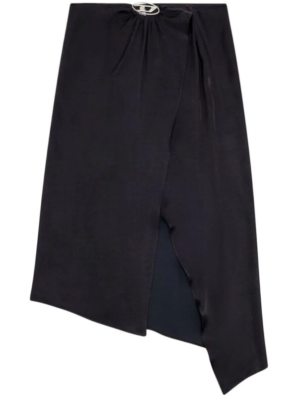 Diesel  O-Stent-N1 satin midi skirt